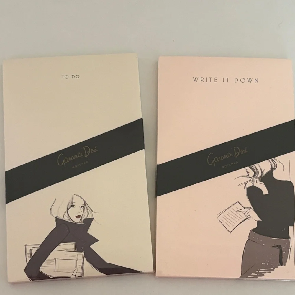 NWT Set of 2 Rifle Paper Co. x‎ Garance Doré To Do Notepads Padfolio Notebook